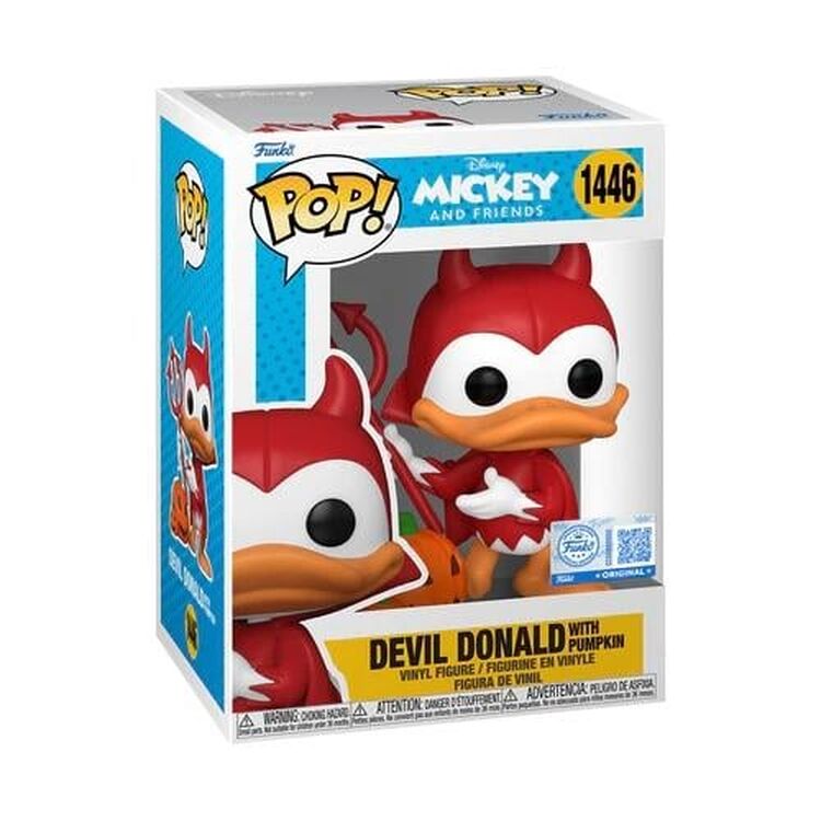 Product Φιγούρα Funko Pop! Mickey & Friends - Devil Donald with Pumpkin (Chase is Possible) image