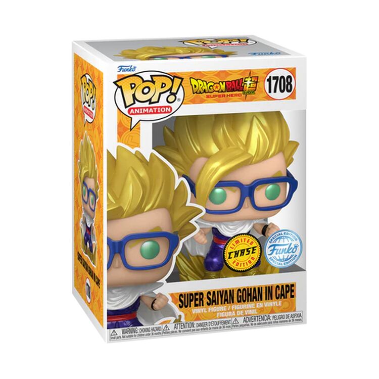 Product Funko Pop!  Dragon Ball Super Super Hero Super Saiyan Gohan in Cape (Chase Is Possible ) (Special Edition) image