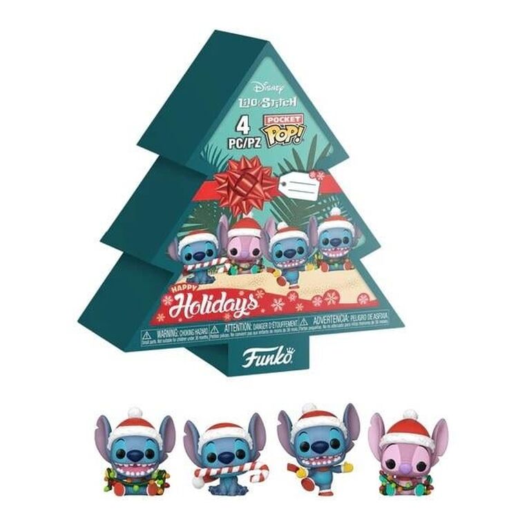 Product Φιγούρες Funko Pocket Pop! 4-Pack Disney: Lilo & Stitch Holiday image