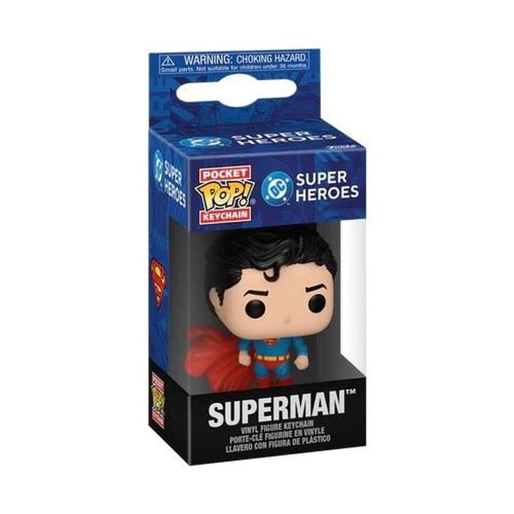 Product Funko Pocket Pop!: DC Super Heroes - SupermanVinyl Figures Keychain image
