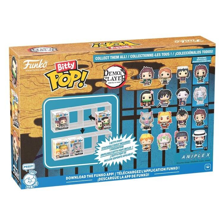 Product Φιγούρες Funko Bitty Pop! 4-Pack: Demon Slayer - Zenitsu Agatsuma, Mitsuri Kanroji, Kanao Tsuyuri, Muzan (Chase is Possible) image