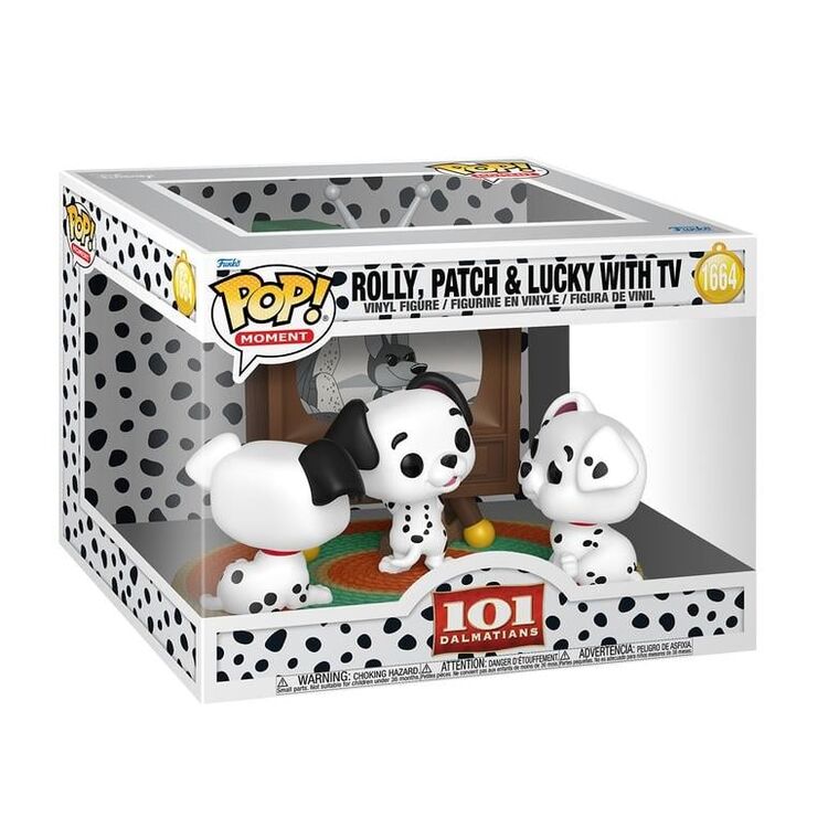 Product Funko Pop! 101 Dalmatians (1961) - Rolly, Patch & Lucky with TV image