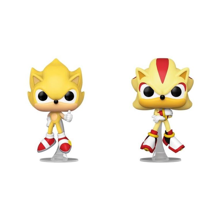 Product Φιγούρα Funko Pop! Sonic The Hedgehog -Super Sonic & Shadow (Flocked) (Special Edition) 2-Pack image