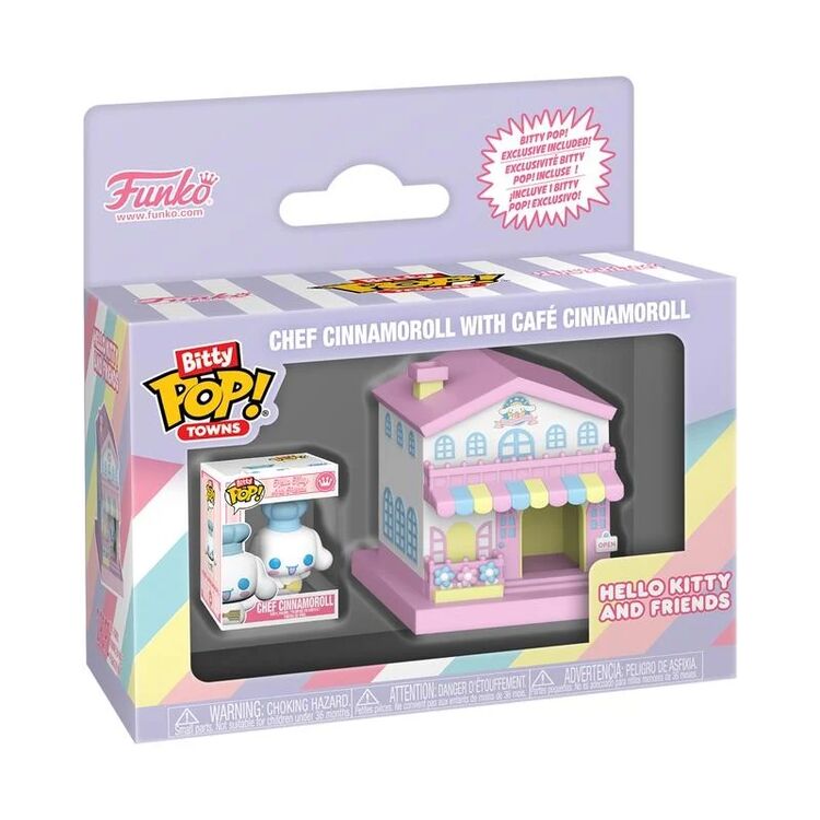 Product Φιγούρα Funko Bitty Pop! Towns: Hello Kitty and Friends -Chef Cinnamoroll with Cafe Cinnamoroll image