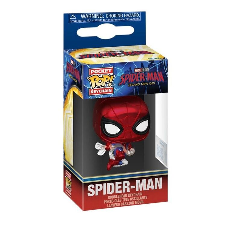 Product Funko Pocket Pop! Marvel: Spider-Man Brand New Day -Spider-Man (Metallic) Bobble image