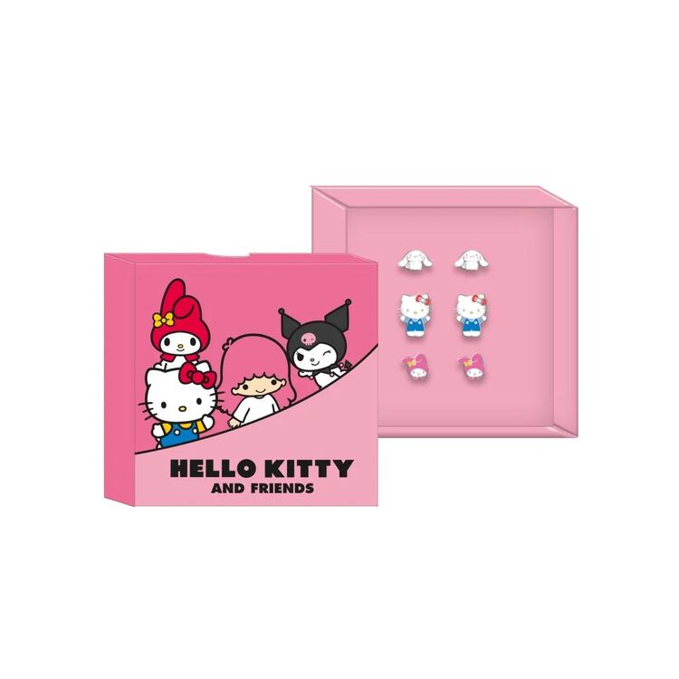 Product Hello Kitty 3 Pair of Studs Earrings image
