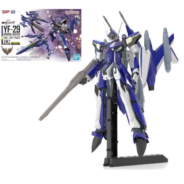 Product Macross  HG 1/100 YF-29 Durandal Valkyrie Full Set Model Kit image