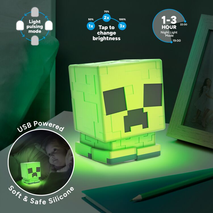 Product Φωτιστικό Minecraft Creeper Silicone image