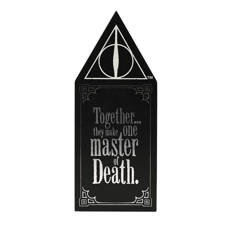 Product Ξύλινη Επιγραφή Harry Potter Dark Arts Glow In The Dark - Deathly Hallows image