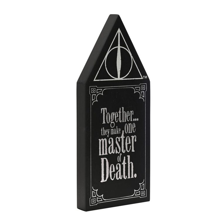 Product Ξύλινη Επιγραφή Harry Potter Dark Arts Glow In The Dark - Deathly Hallows image