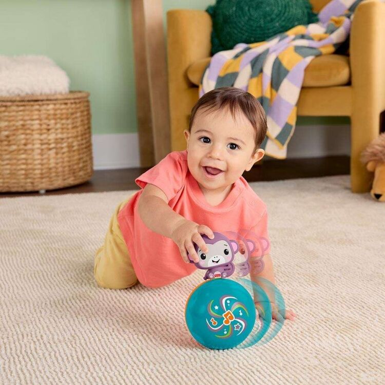 Product Βρεφικό Παιχνίδι Fisher Price: Crawling Musical Purple Monkey (JLB95) image