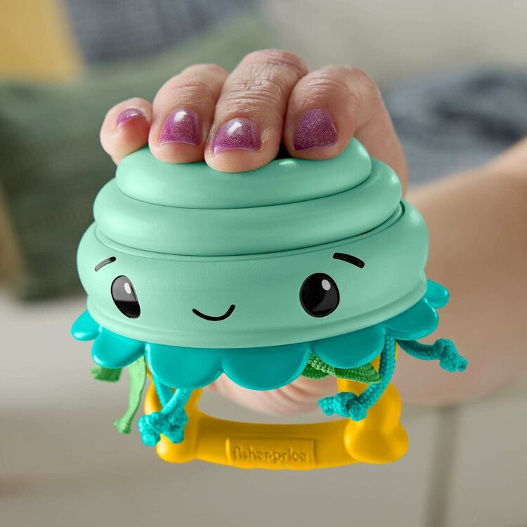 Product Fisher-Price: Squishseas Silicone - Jellyfish Rattle (JHB57) image