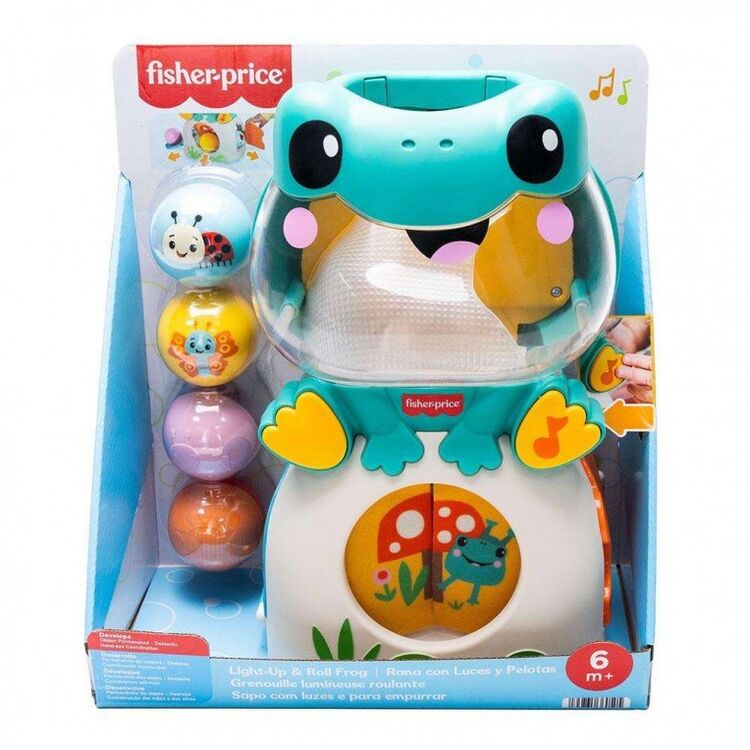 Product Βρεφικό Παιχνίδι Fisher Price: Frog Ball Pop Toy with Sounds & Lights (JLB96) image
