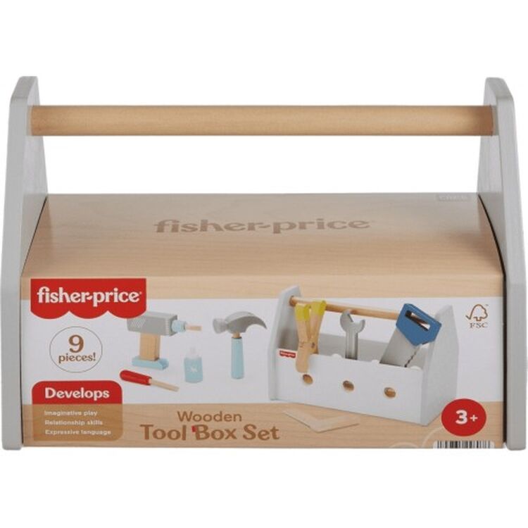 Product Βρεφικό Παιχνίδι Fisher-Price - Wooden Tool Box Set (HYG50) image