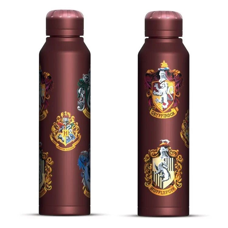 Product Μπουκάλι Νερού Harry Potter (Colourful Crest) Slim Metal image