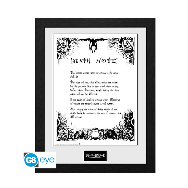 Product Death Note Framed Print image
