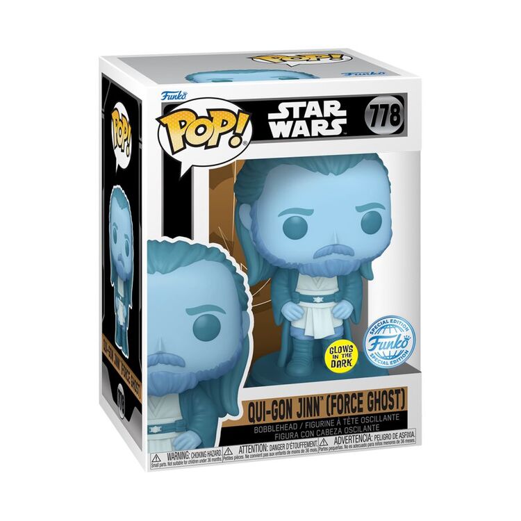 Product Φιγούρα Funko POP! Star Wars - Qui-Gon Jinn Force Ghost (GITD) (Special Edition) image