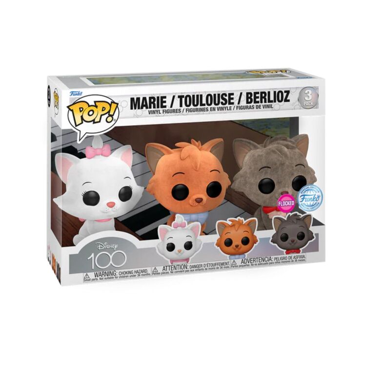 Product Φιγούρα Funko Pop! Disney Aristocats Marie,Toulouse, Berlioz 100th Anniversary (Special Edition) image