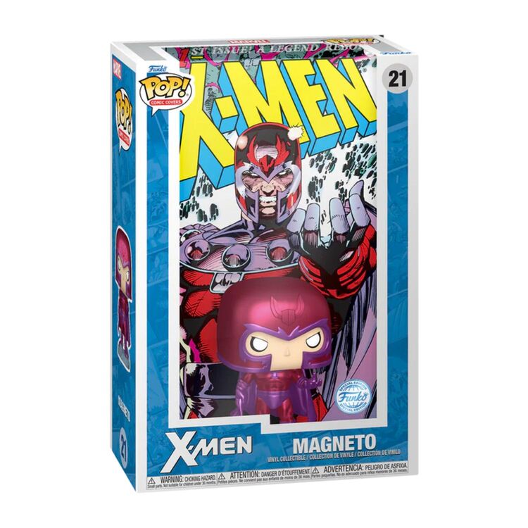 Product Funko Pop! Comic Covers: Marvel X-Men - Magneto (Metallic) (Special Edition) image