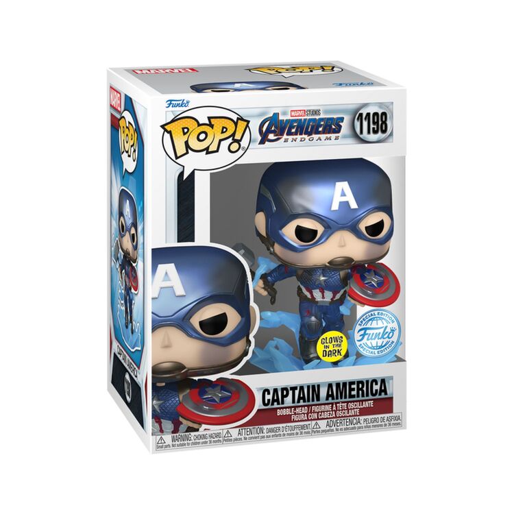 Product Funko Pop! Marvel Avengers Endgame Captain America GITD Metallic(Special Edition) image