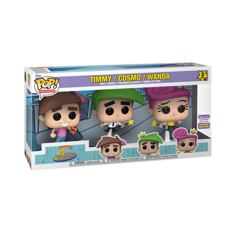 Product Φιγούρες Funko Pop! Fairly Odd Parents Timmy Cosmo Wanda (SDCC 2023) image