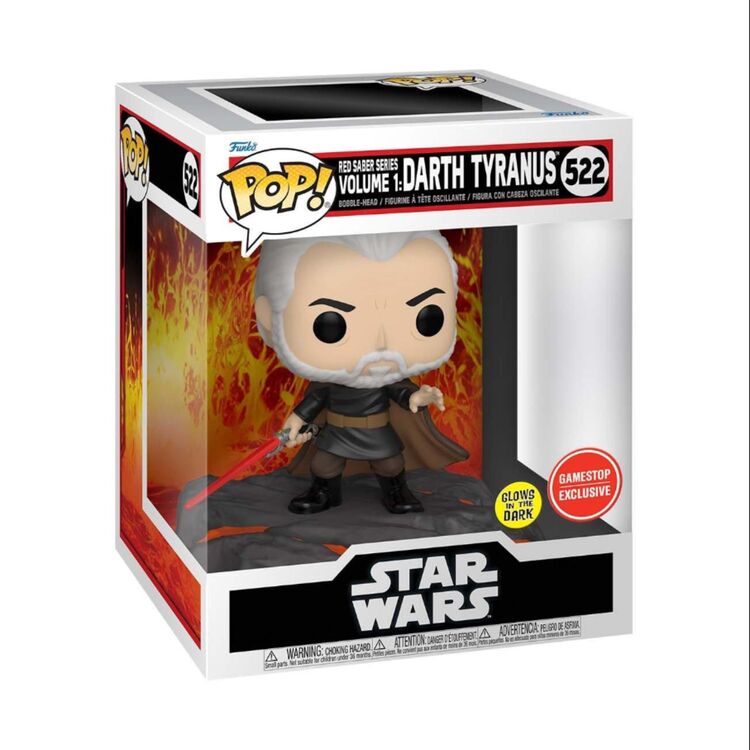 Product Funko Pop! Star Wars Red Saber Collection Darth Tyranus (GITD) (Special Edition) image