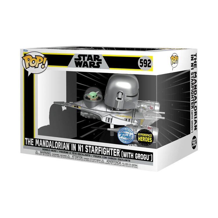 Product Funko Pop! Star Wars: The Mandalorian - The Mandalorian in N-1 Starfighter with R5-D4  (Special Edition) image