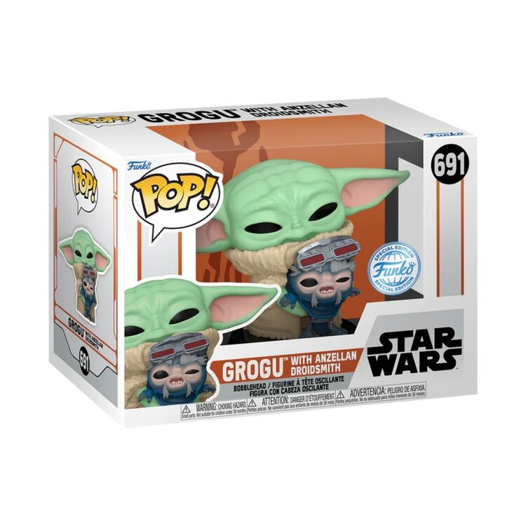 Product Funko Pop! Star Wars The Mandalorian Grogu with Anzellan Droidsmith (special edition) image