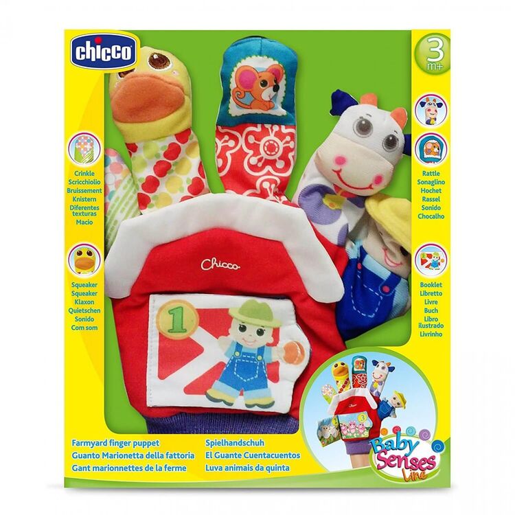 Product Βρεφικό Παιχνίδι Chicco Baby Senses: Farmyard Finger Puppet (Y03-07651-00) image