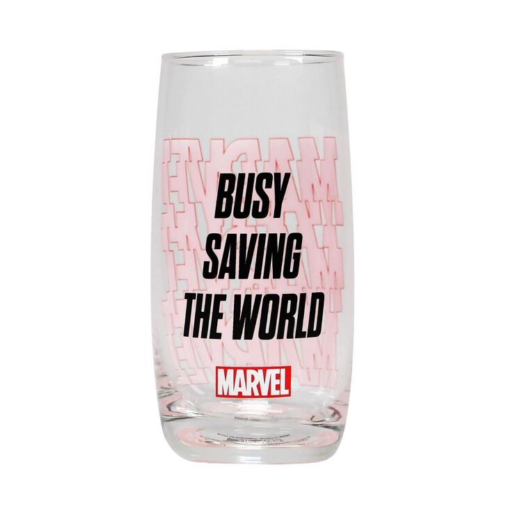 Product Marvel Logo Glass Tumbler image