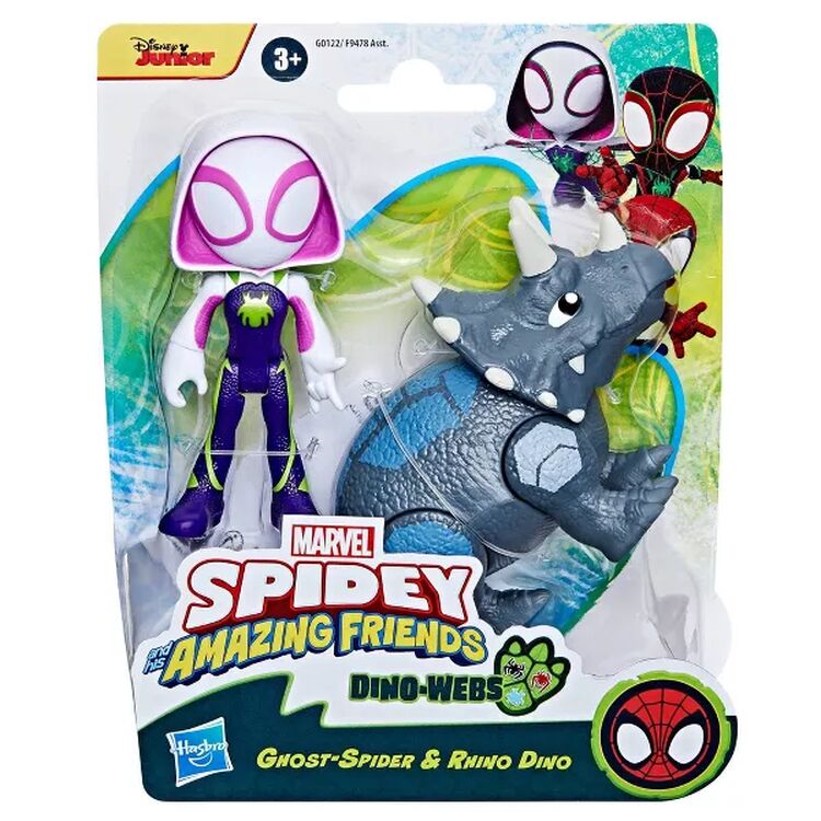 Product Hasbro Disney Marvel: Spidey And His Amazing Friends Dino-Webs - Ghost-Spider & Rhino Dino (G0122) image