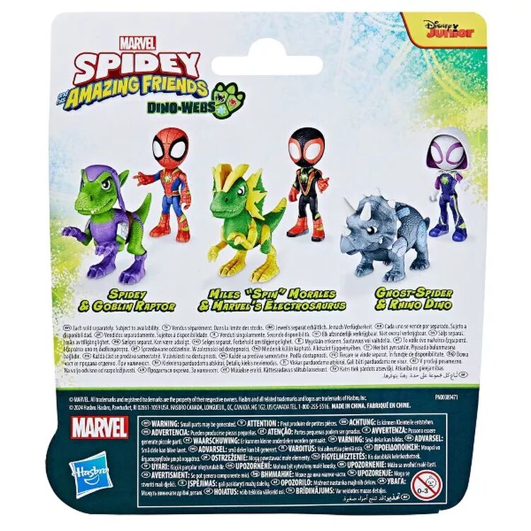 Product Hasbro Disney Marvel: Spidey And His Amazing Friends Dino-Webs - Ghost-Spider & Rhino Dino (G0122) image