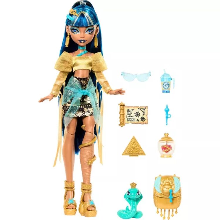 Product Mattel Monster High: Cleo DeNile - Fashion Doll with Pet (HXH74) image
