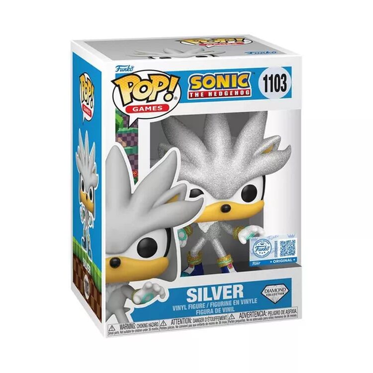Product Funko Pop! Sonic The Hedgehog - Silver (Diamond) (Special Edition) image