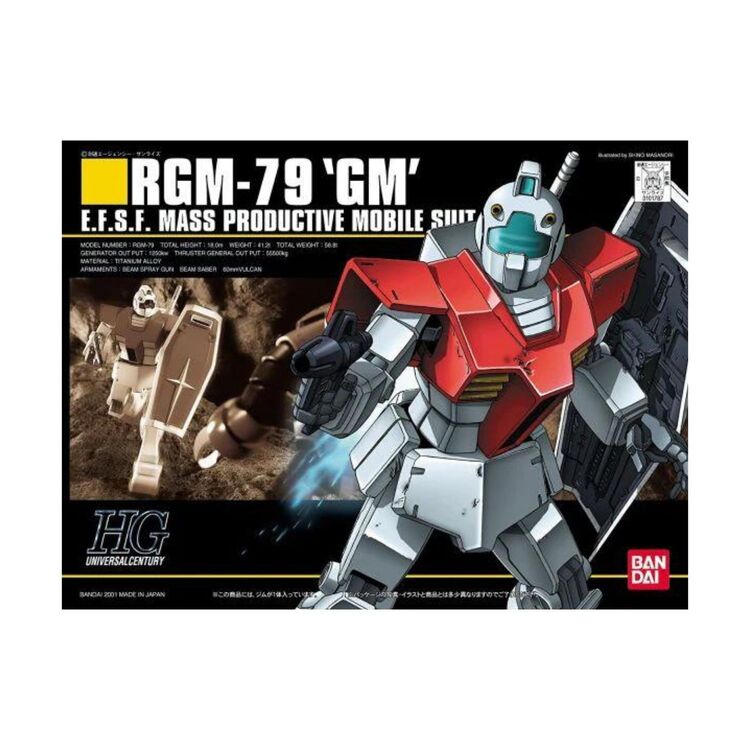 Product Gundam HGUC 1/144 RGM-79 GM Model Kit image