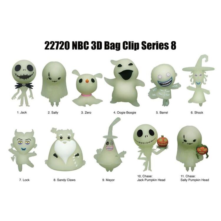 Product Nightmare Before Christmas Series 8 - 3D Foam Bag Clip Random (1pc) image