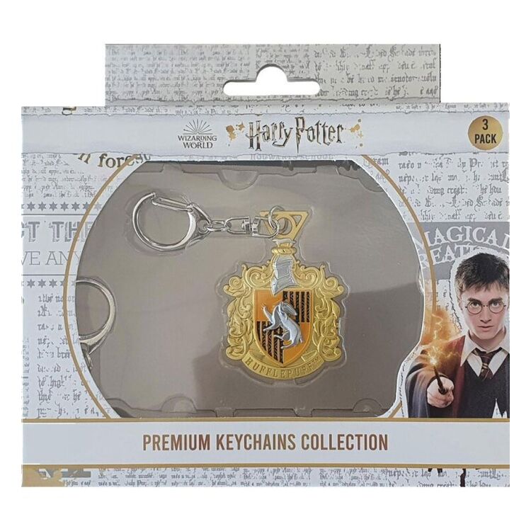 Product Σετ Δώρου Harry Potter 3pack Deluxe Box Keychain Hufflepuff image