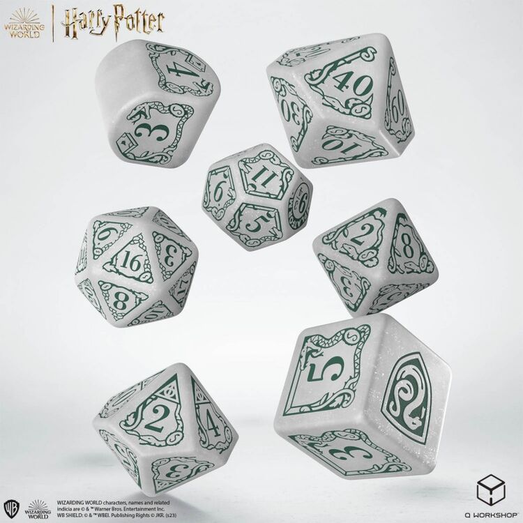 Product Harry Potter Slytherin Modern Dice Set: White image