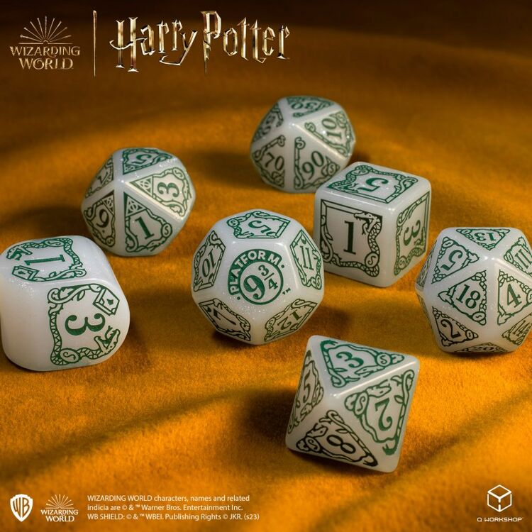 Product Harry Potter Slytherin Modern Dice Set: White image
