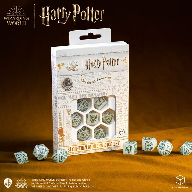 Product Harry Potter Slytherin Modern Dice Set: White image