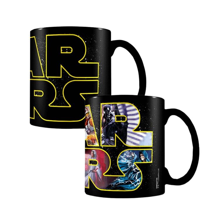 Product Star Wars Logo And Star Wars Characters Heat Change Mug image