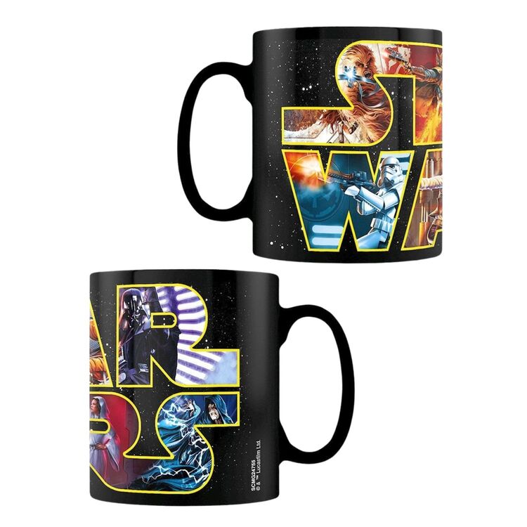 Product Star Wars Logo And Star Wars Characters Heat Change Mug image