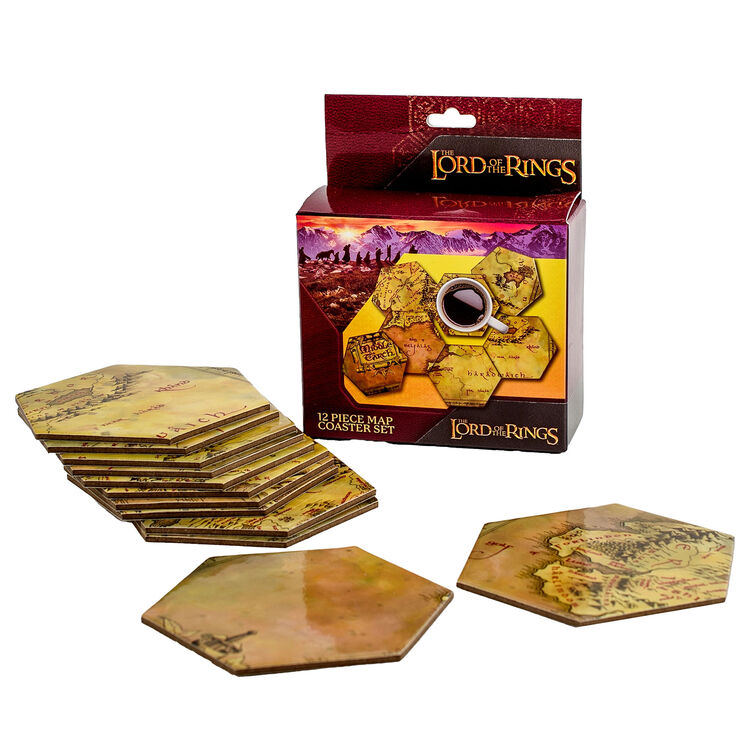 Product Lord of the Rings: Middle Earth Hex Map Coasters image