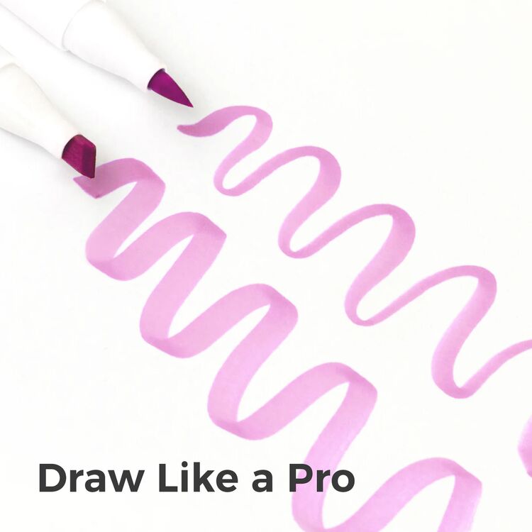 Product Ohuhu Markers 104 Colours Brush & Chisel image