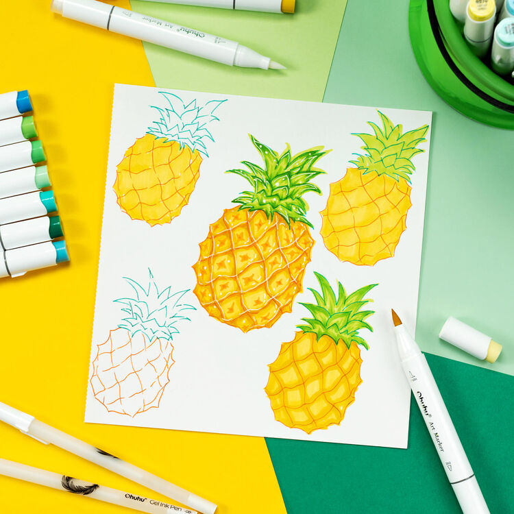 Product Μαρκαδόροι Ohuhu Markers Brush & Chisel Set of 320  Χρώματα image