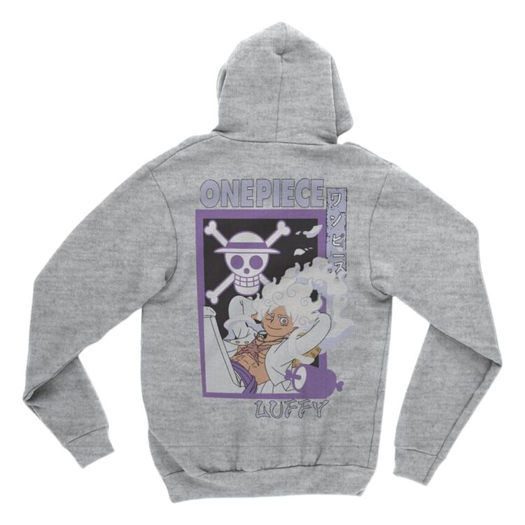 Product One Piece Luffy Skull Grey Hoodie image