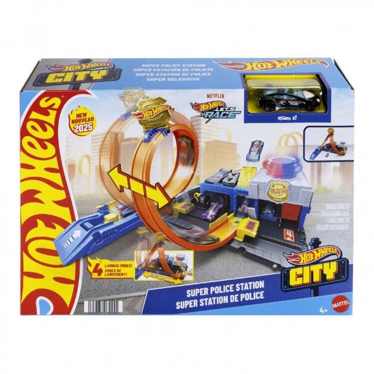 Product Mattel Hot Wheels Monster Trucks: City Σούπερ Αστυνομικό Τμήμα (JBM71) image