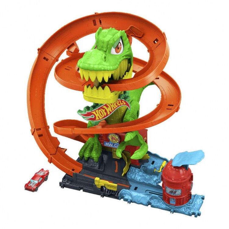 Product Mattel Hot Wheels City: T-Rex Πυροσβεστικός Σταθμός (JBM73) image