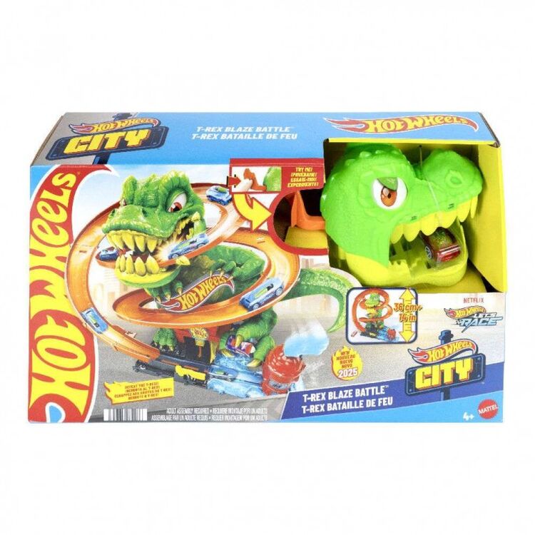 Product Mattel Hot Wheels City: T-Rex Πυροσβεστικός Σταθμός (JBM73) image