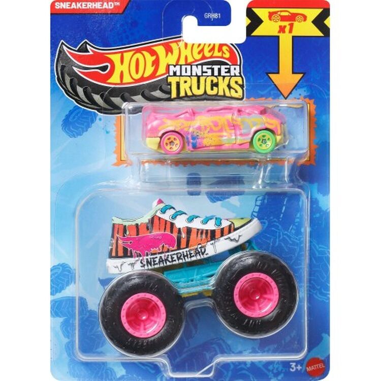 Product Mattel Monster: Trucks Vehicle With Small Car – Hw Mt Die-Cast &amp; Truck 7 (JJT58) image